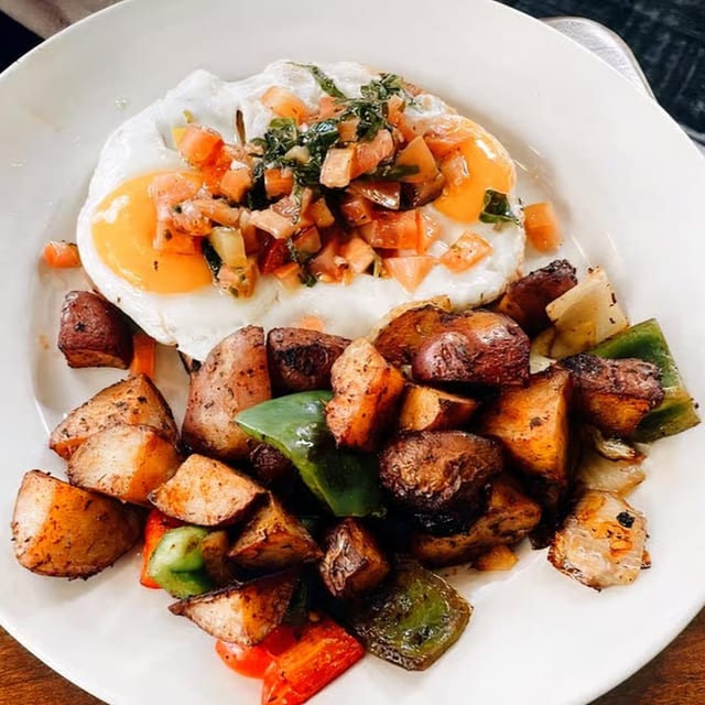 Eggs Bruschetta.