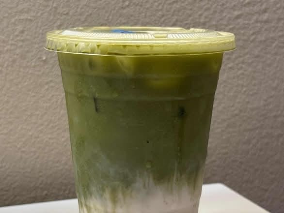 Iced Strawberry Matcha.
