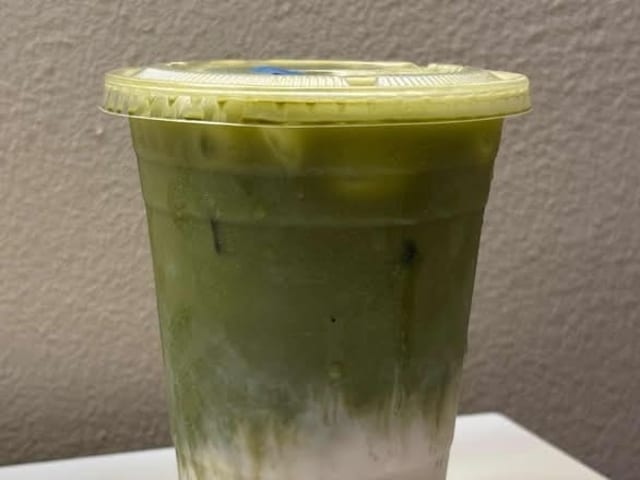 Iced Strawberry Matcha.